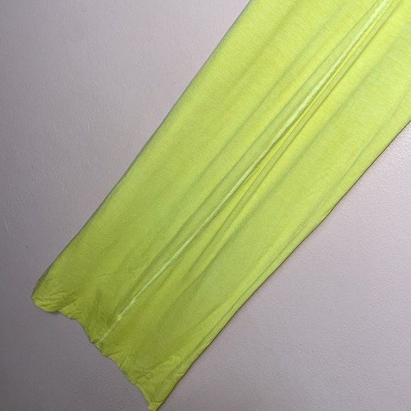 Enza Costa Silk Rib Tank Midi Dress Yellow - Picture 5 of 6